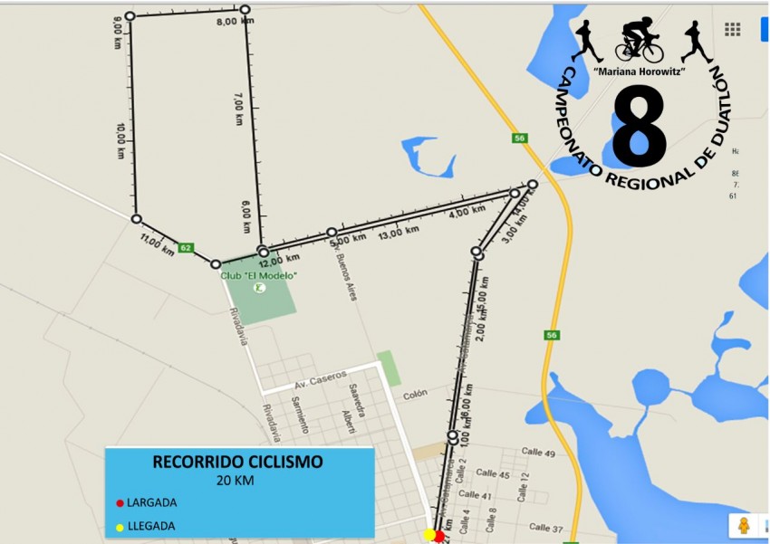 Difundieron el recorrido del Duatln Regional que se disputar este do