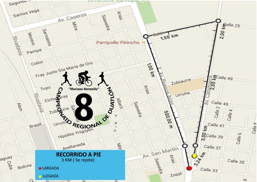 Difundieron el recorrido del Duatl�n Regional que se disputar� este do