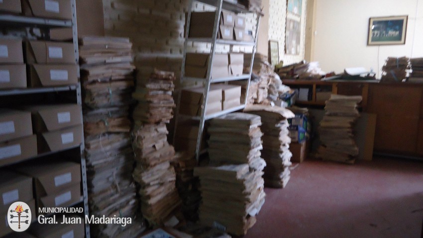 Realizaron tareas de limpieza y re-ordenamiento en el Archivo Histric