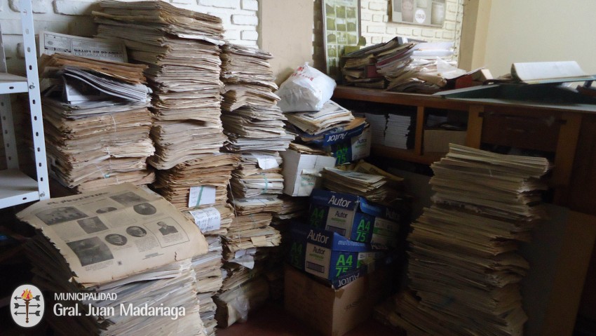 Realizaron tareas de limpieza y re-ordenamiento en el Archivo Histric