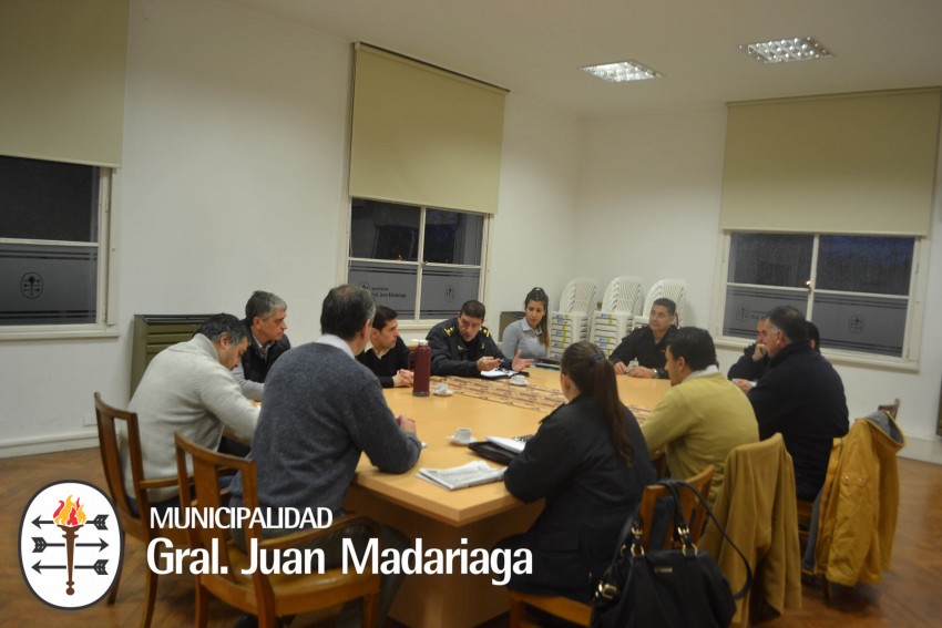 El intendente reuni a todas las fuerzas de seguridad