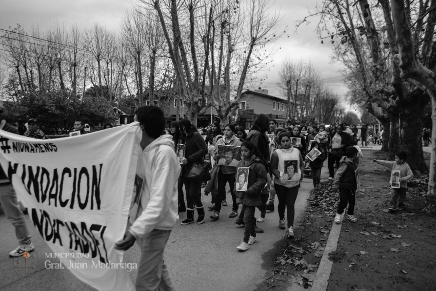 Madariaga gritó #NiUnaMenos