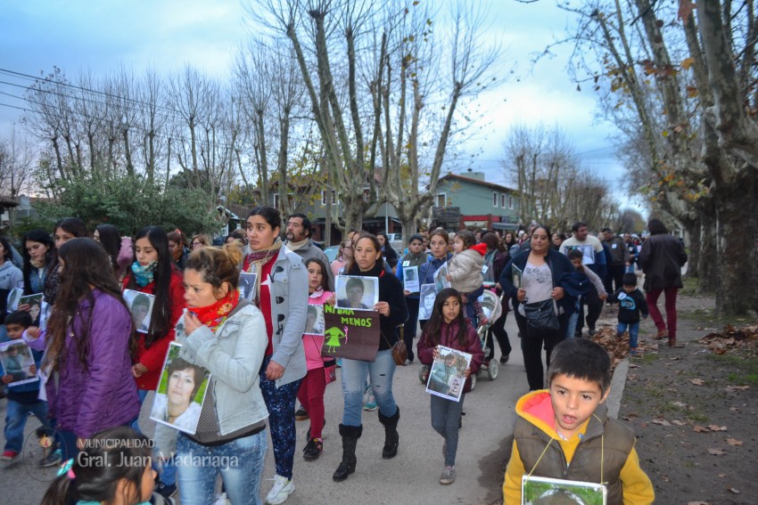 Madariaga gritó #NiUnaMenos