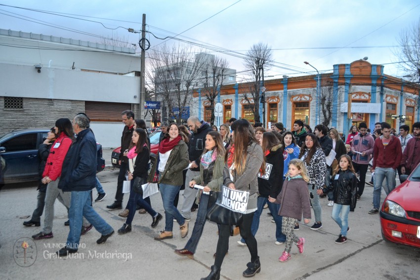 Madariaga gritó #NiUnaMenos