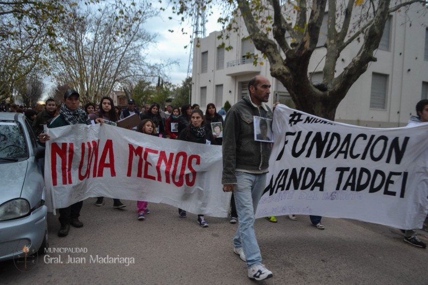 Madariaga gritó #NiUnaMenos
