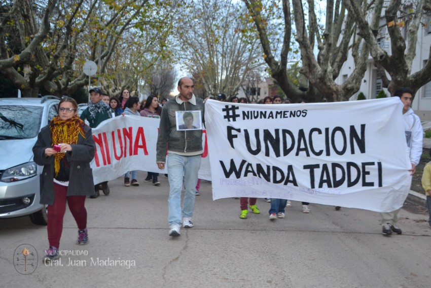 Madariaga gritó #NiUnaMenos