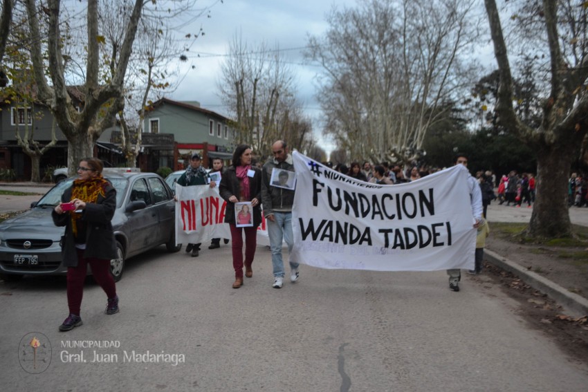Madariaga gritó #NiUnaMenos