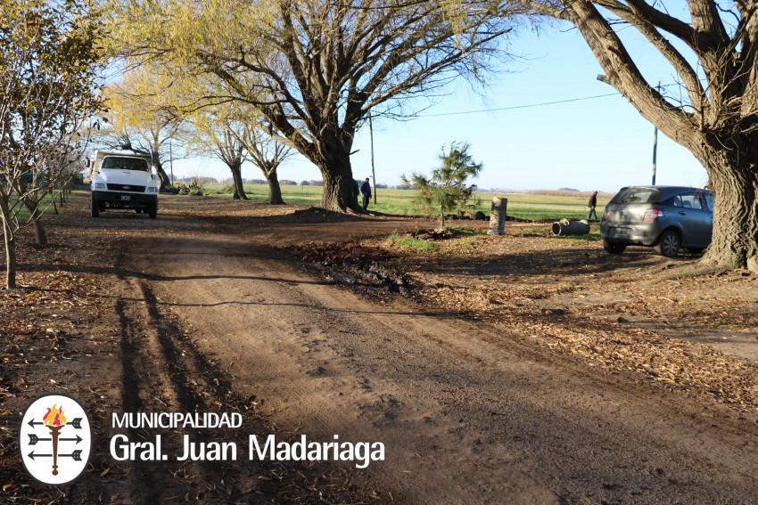 Iniciaron las tareas de mejora en el acceso a la Escuela Agraria