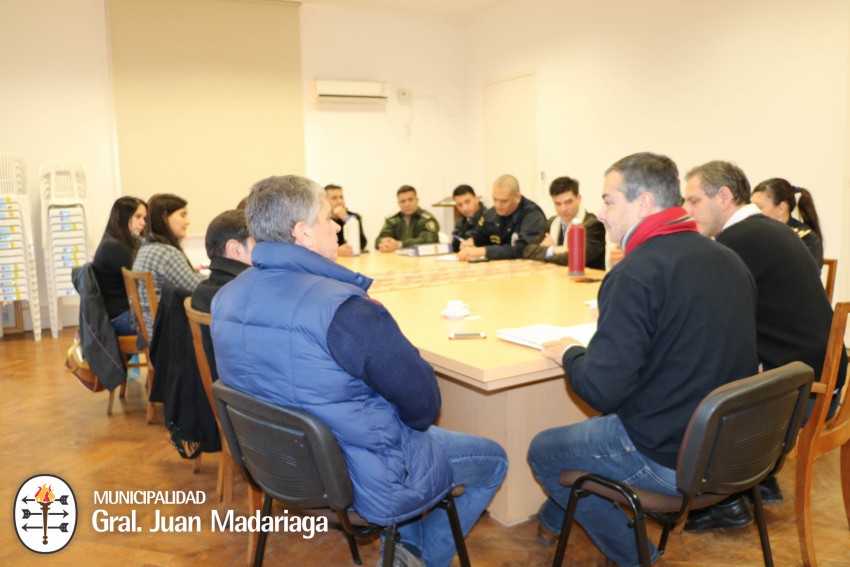 Reunión de las fuerzas de seguridad para coordinar acciones