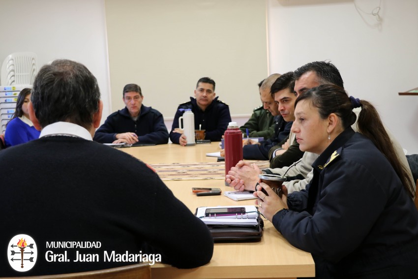 Reunión de las fuerzas de seguridad para coordinar acciones