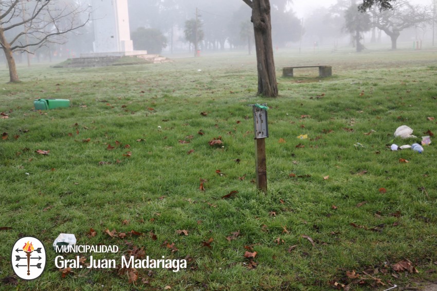 Hechos vandlicos afectaron la limpieza y orden del parque Anchorena