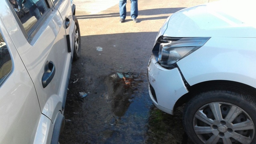 Choque sin consecuencias y desvos en el trnsito del centro