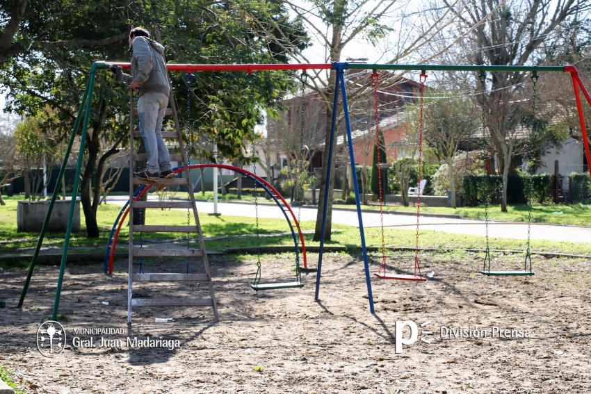 Avanzan las mejoras en las plazas de la ciudad