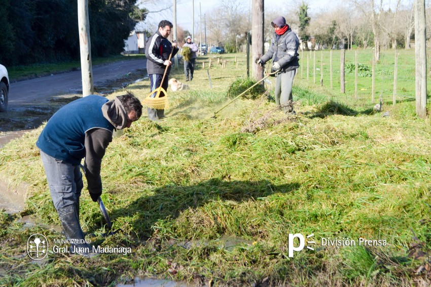 Limpieza de veredas en distintos sectores de la ciudad