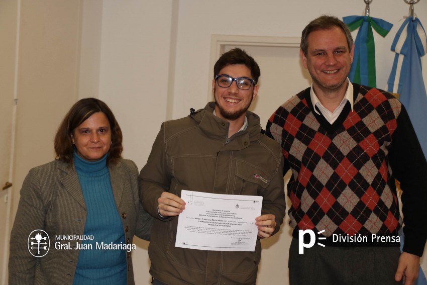 Entregaron los diplomas a los mediadores comunitarios