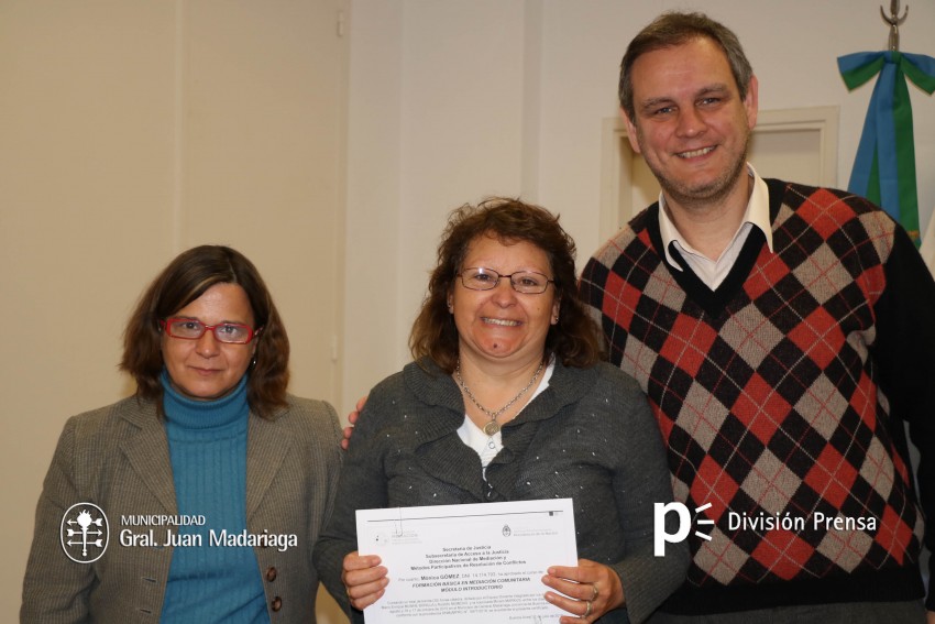 Entregaron los diplomas a los mediadores comunitarios