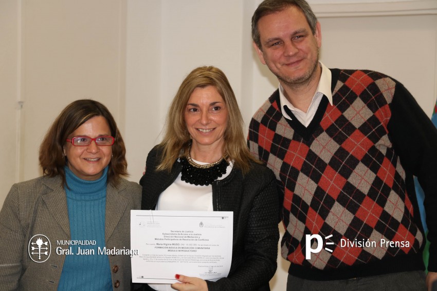 Entregaron los diplomas a los mediadores comunitarios