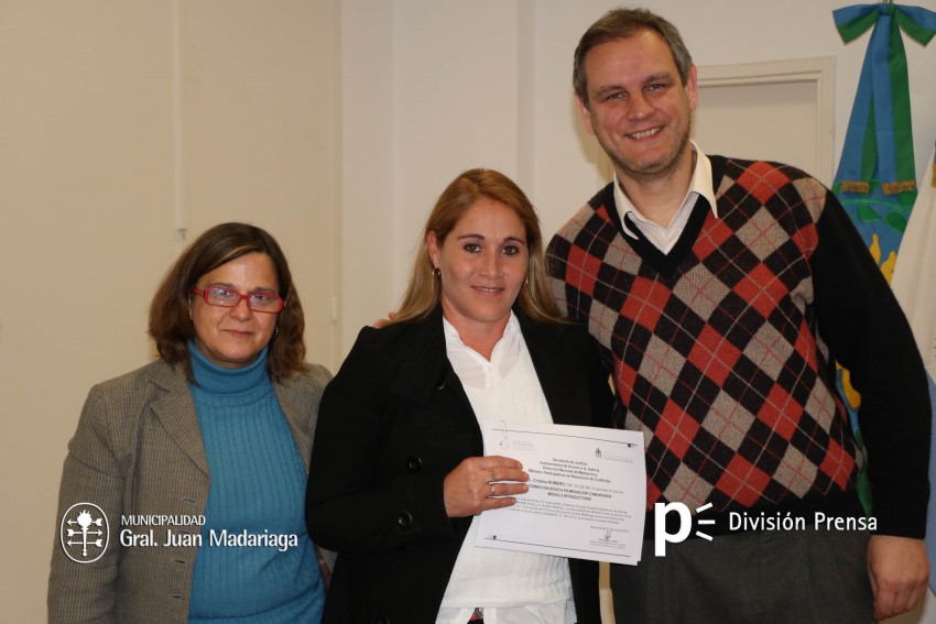 Entregaron los diplomas a los mediadores comunitarios