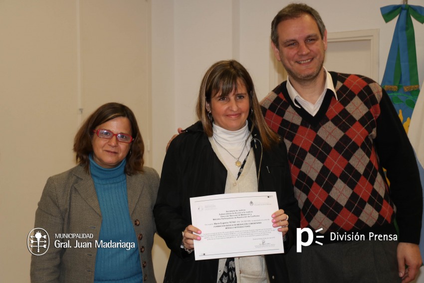 Entregaron los diplomas a los mediadores comunitarios