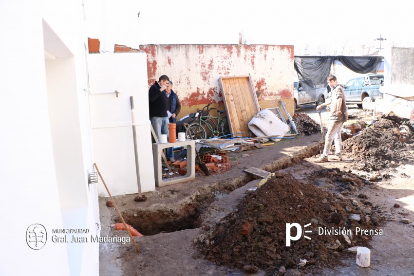 Avanzan las obras de mejora edilicia de la comisaría