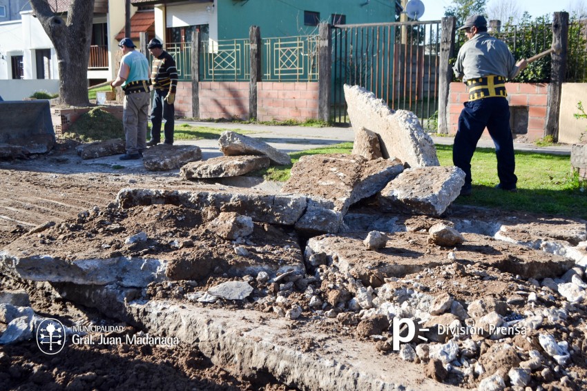 Iniciaron la reparacin de la cinta asfltica en calle Zubiaurre