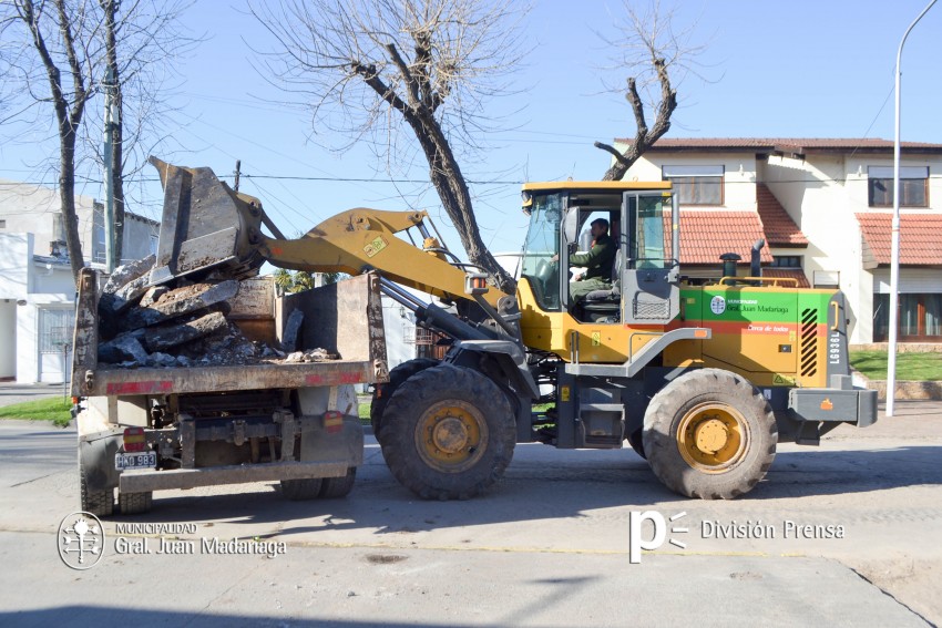 Iniciaron la reparacin de la cinta asfltica en calle Zubiaurre