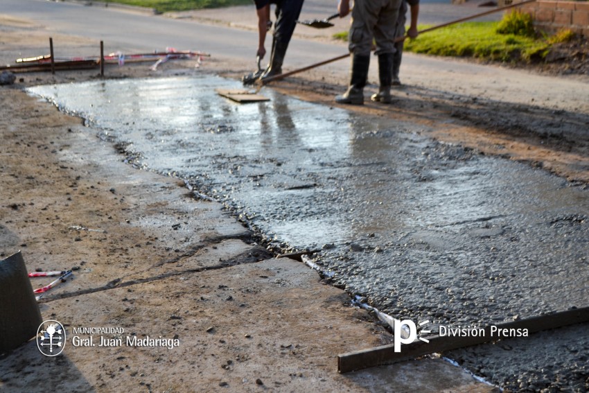 Repavimentaron un tramo de la calle Zubiaurre