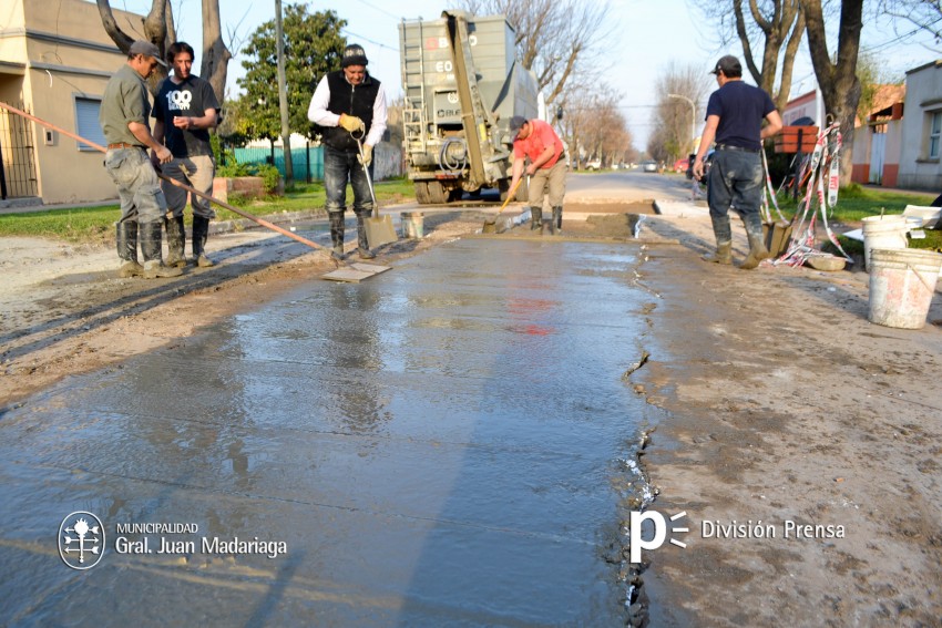 Repavimentaron un tramo de la calle Zubiaurre