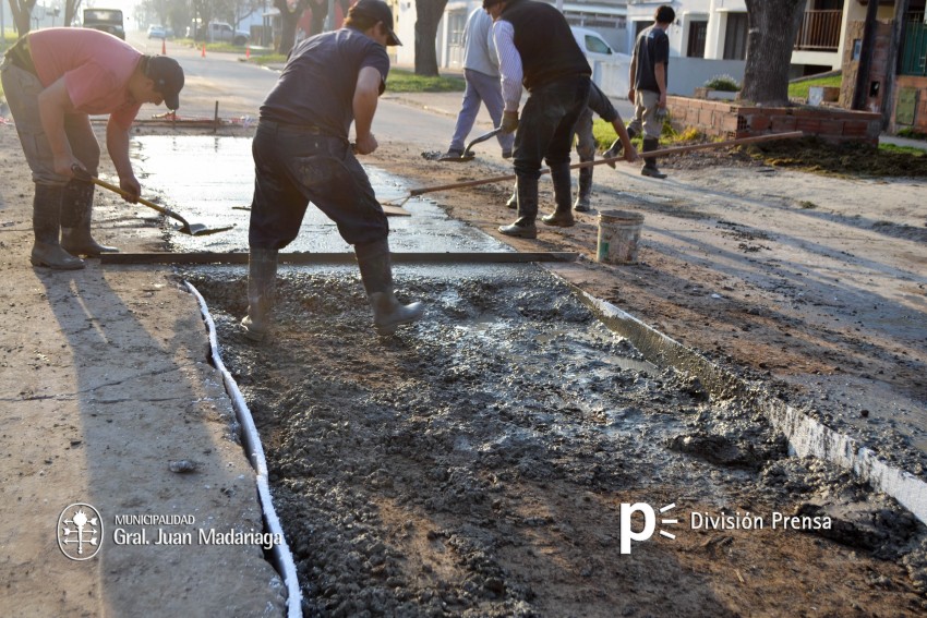 Repavimentaron un tramo de la calle Zubiaurre
