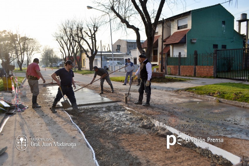 Repavimentaron un tramo de la calle Zubiaurre