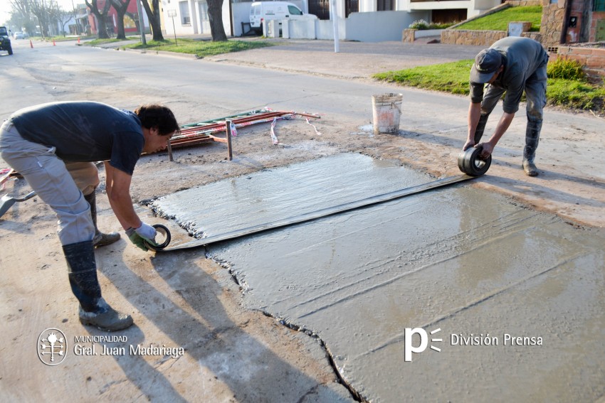 Repavimentaron un tramo de la calle Zubiaurre