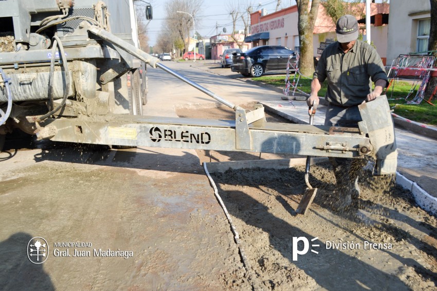 Repavimentaron un tramo de la calle Zubiaurre