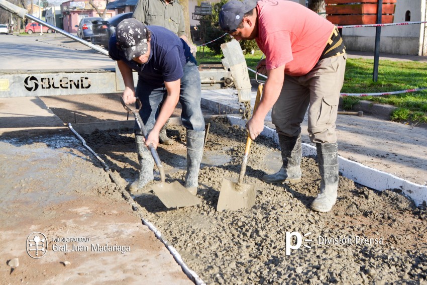 Repavimentaron un tramo de la calle Zubiaurre