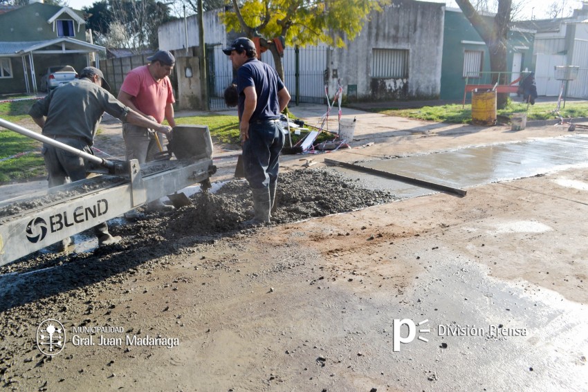 Repavimentaron un tramo de la calle Zubiaurre