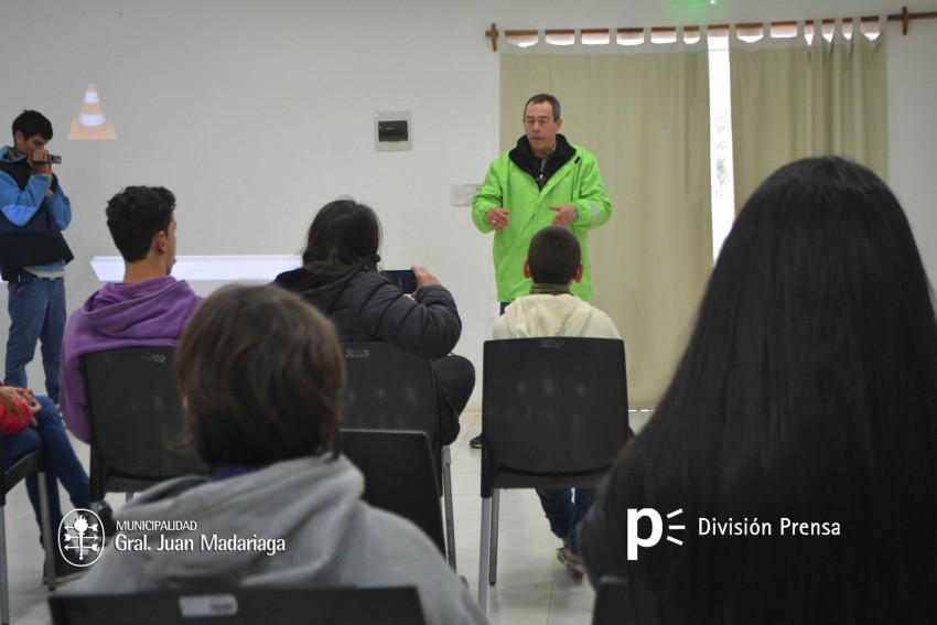 Brindaron una capacitacin vial a los alumnos de la Escuela Tcnica