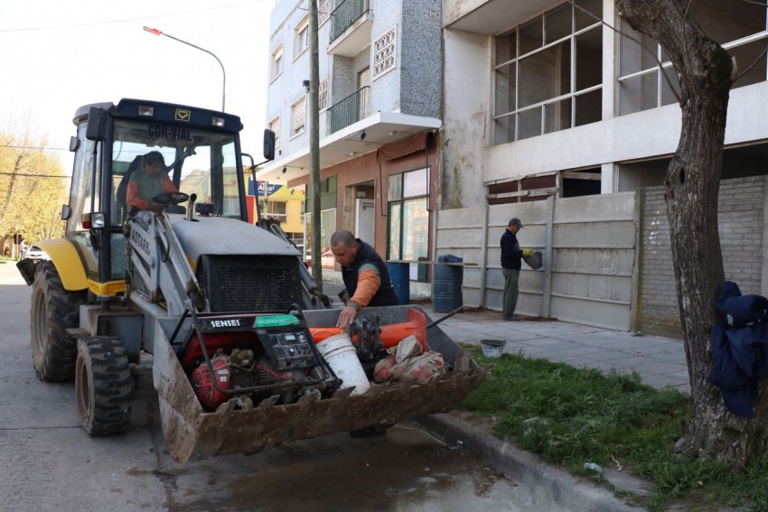 Reconstruyeron el pared�n perimetral del C�ccari