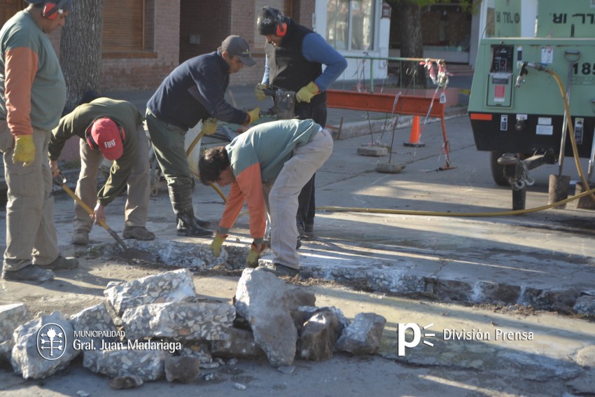 Nuevos trabajos de bacheo