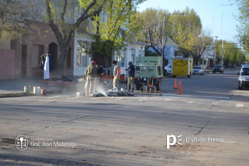 Nuevos trabajos de bacheo