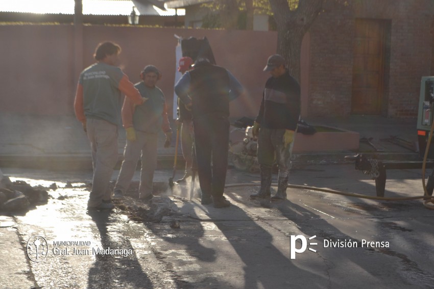 Nuevos trabajos de bacheo
