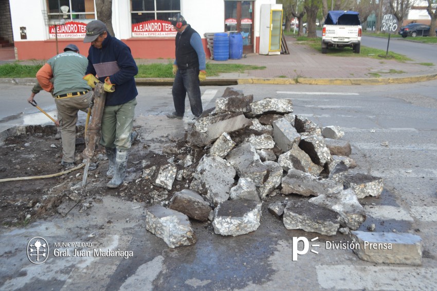 Nuevos trabajos de bacheo