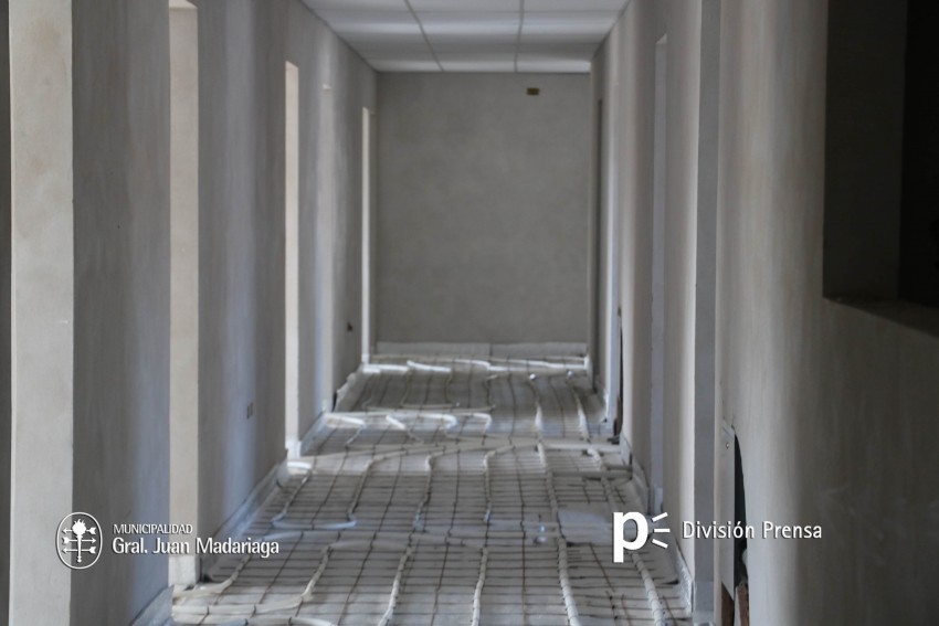 Santoro supervisó la etapa final de la obra de ampliación del Hospital