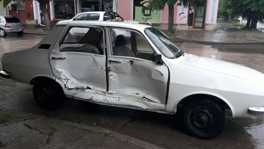 Choque sin consecuencias en pleno centro