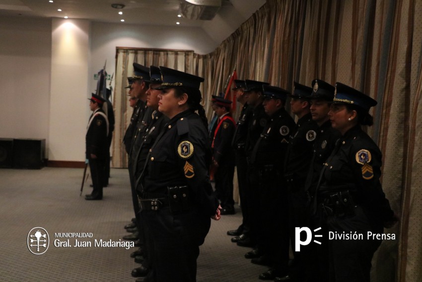 Reppetto particip del acto de la Polica Federal en Pinamar