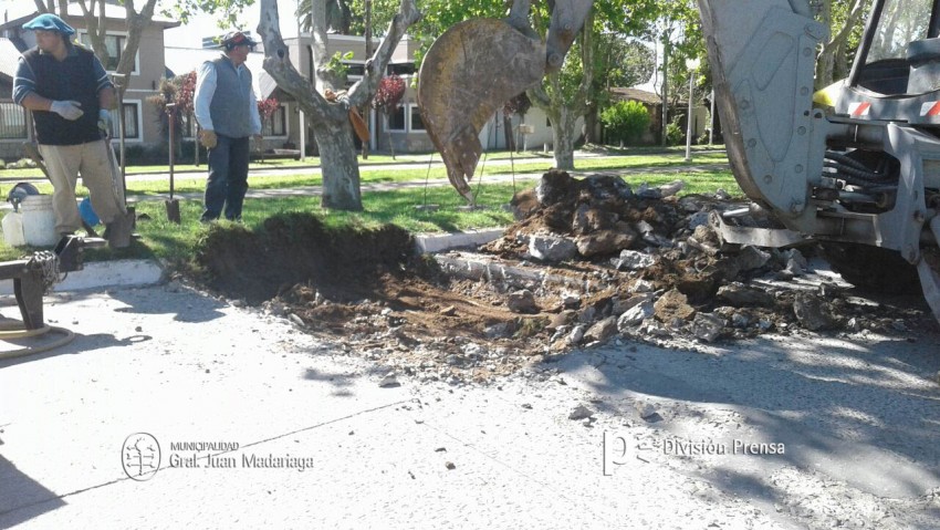 Iniciaron nuevos trabajos de bacheo