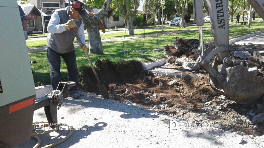 Iniciaron nuevos trabajos de bacheo