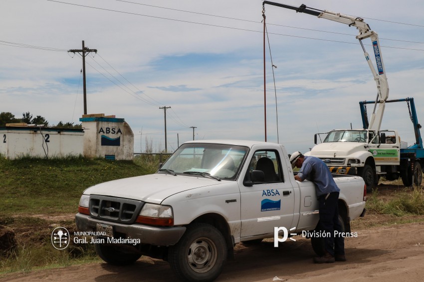 Comenzaron los trabajos para regularizar el servicio de agua potable