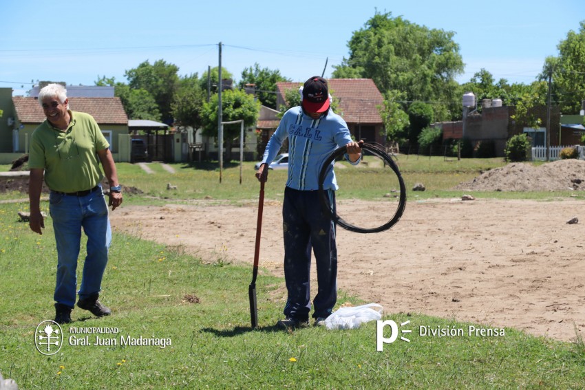 Avanza la construccin de la platea del Jardn Maternal
