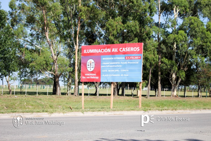 Culminaron las tareas de posteo en la avenida Caseros