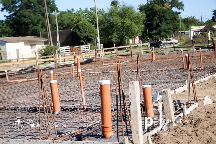 Avanza la construcci�n de la platea del Jard�n Maternal