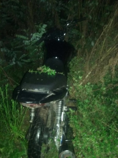 Hallaron abandonada una motocicleta que haba sido sustrada minutos a